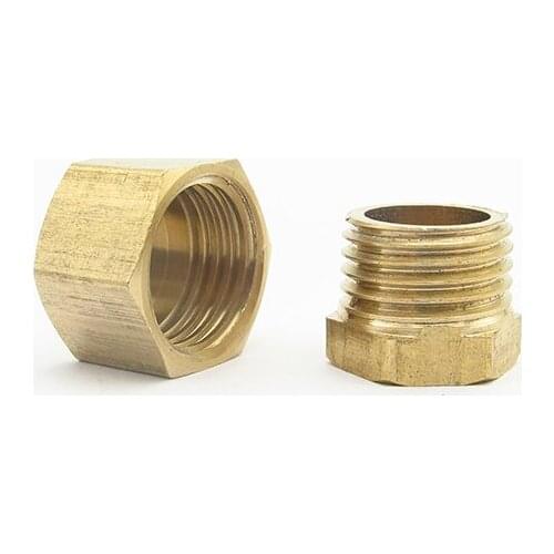 1/8" 1/4" 3/8" 1/2" 3/4" 1" BSP Male Female Thread Hex Head Brass End Cap Plug Pipe Fitting Coupler Connector Adapter