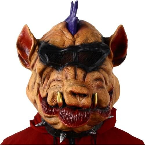Pig Mask Halloween Animal Latex Masks Cosplay Fancy Dress Party Props Wild Boar Headgear