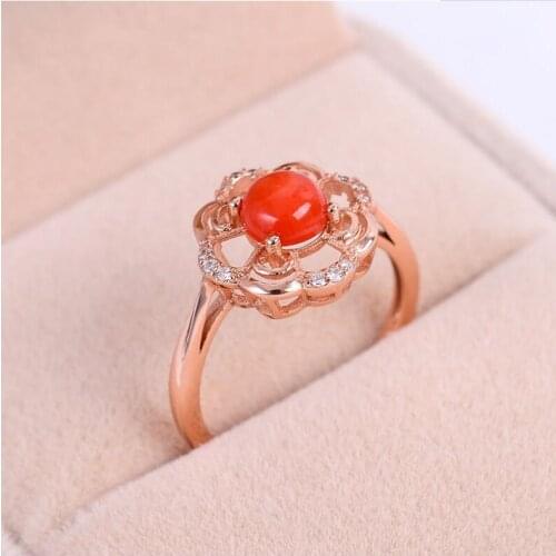 Natural ruby ring Free shipping Natural and real ruby 925 sterling silver Gem Size 6*6mm