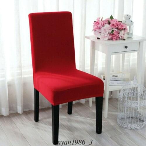 2019 New Short Style Dining Chair Covers Removable 5 Colors Chair Covers Home Dining Living Room Spandex Chair Cover