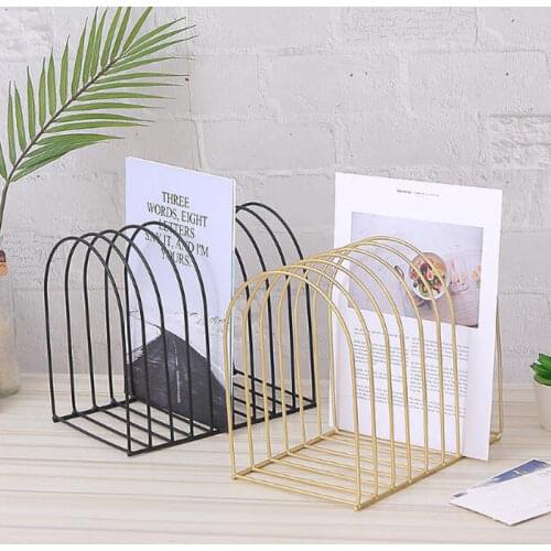File Organizer Wrought Iron Book Stand Storage Folding Stationery Student Dome Memento Organization Holder