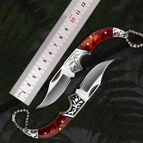 Outdoor Camping Survival Folding Knife Wilderness Survival Knife Sabre Pocket Knife Multifunctional Self-defense Folding Knife