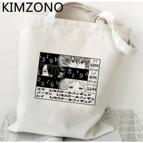 The Promised Neverland shopping bag jute bag bolso tote cotton bag boodschappentas cloth ecobag sacola sac toile