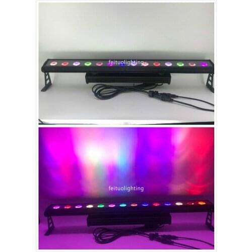 E-5pcs with fly case Piexl control 14x18w RGBWA UV 6 in1 led wall washer light waterproof ip65