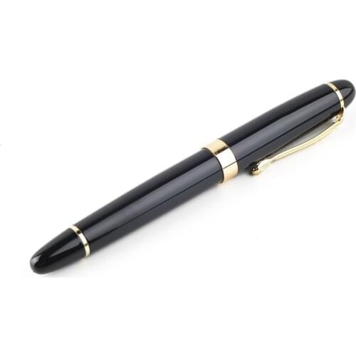 Upscale X450 Black Color Fountain Deep Twist Carven Medium Nib Gold Trim Fountain Pen Study Office Pens