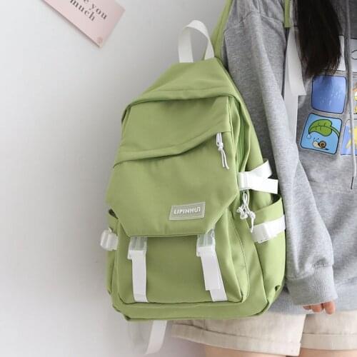 Bfuming Anti-Theft Backpack Preppy Style Women Backpacks Schoolbag Teenager Girls School Backapck Portable Travel Bag