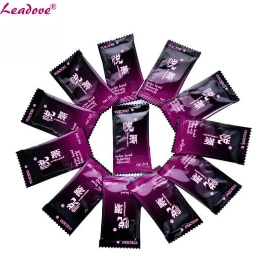 10pcs/lot 5ml Small Bag Anal Vaginal Sex Lubricant Water Based Anal Smooth Oil Sex Products for Sexual Life Massage LB04