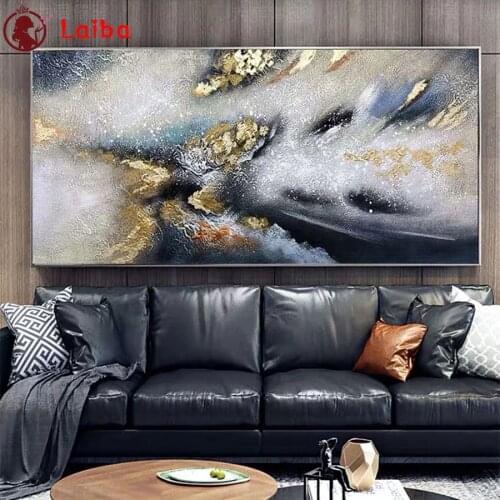 DIY Diamond Painting Modern abstract texture gold foil art Diamond Mosaic Full Drill Square round Cross Stitch Handmade Hobby