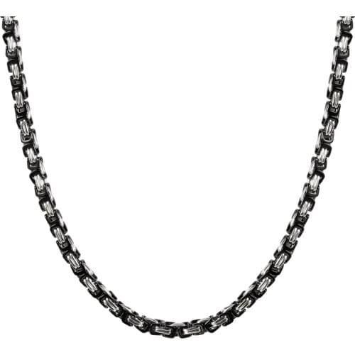 BONISKISS 2020 Long Suspension New Stainless Steel Men Fashion Rock Hiphop Necklace Mans Cool Pendant Chain Male Jewerly