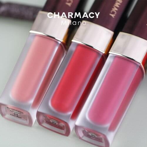 Charmacy 3 conjunto de maquiagem prova dwaterproof batom fosco gloss labial de longa esmalte matiz kit batons