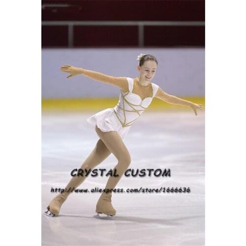 Kids Custom Figure Skating Dresses Graceful New Brand Ice Skating Dresses For Competition DR4112