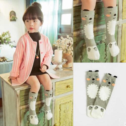 Toddler Baby Knee High leg warmers Baby Boy Girl Cartoon Bear Leg Warmers For Children kids Baby Long leg warmers