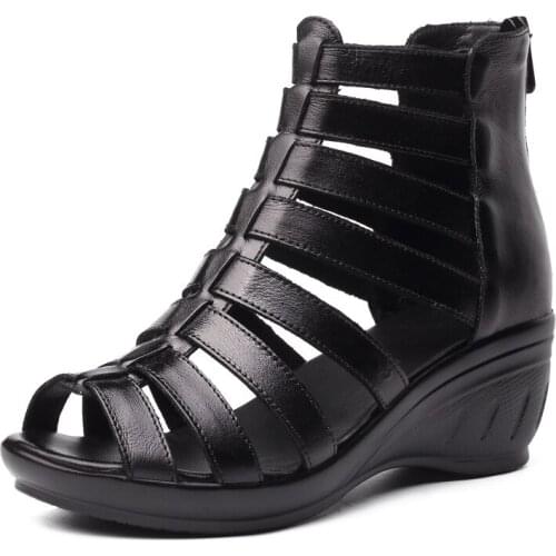 Женские ботильоны на танкетке HKXN China At AliExpress