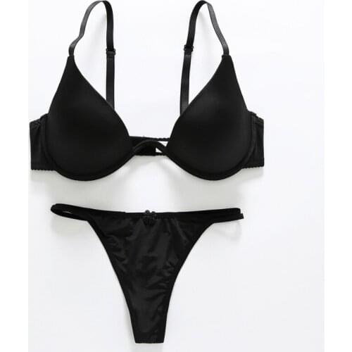 Sexy Seamless Push Up Bra And Panty Set Sexy Bra Lingeries Underwear Bralette Women Wireless Bra Sets