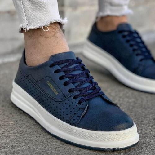 Sneakers For Men Sneakers Blue Comfortable Flexible Fashion Leather Wedding Orthopedic Walking Shoe Sport Shoes Unisex