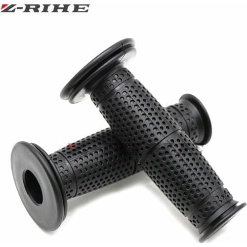 Motorcycle 7/8'' 22mm Retro Rubber Handlebar Hand Grip for Honda CBR 600 F2 F3 yamaha Tmax 500 Tmax 530 RC 125 200