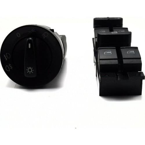 2 Pcs window switch headlight switch for VW JETTA GOLF MK4 POLO BORA Passat B5 BEETLE 1C0 941 531 1J4 959 857D