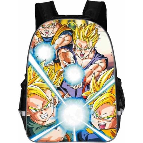 16 inch Popular Goku Z Vegeta Super Backpacks For Teenagers Violetta Bag For Children Girls Boys Birthday Gifts School Bookbags