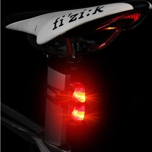 Bike Warning Flashlight Lamp Bicycle Lights Induction Tail Light Magnetic Power Generate Light Magnetic Induction Self-Powered