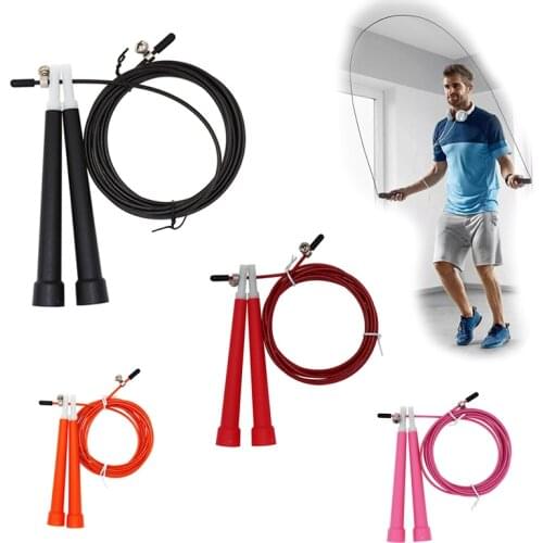 Crossfit Speed Jumping Rope Steel Wire Adjustable Fast Jump Rope Fitness Sports Men Women Exercise Workout Equipments Home Gym