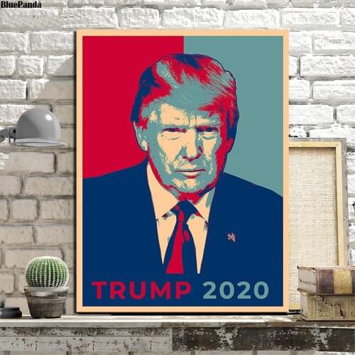 President Presidential Election Voting 2020 Donald Trump Vintage Poster Painting On Canvas Bedroom Wall Art Pictures Home Decor