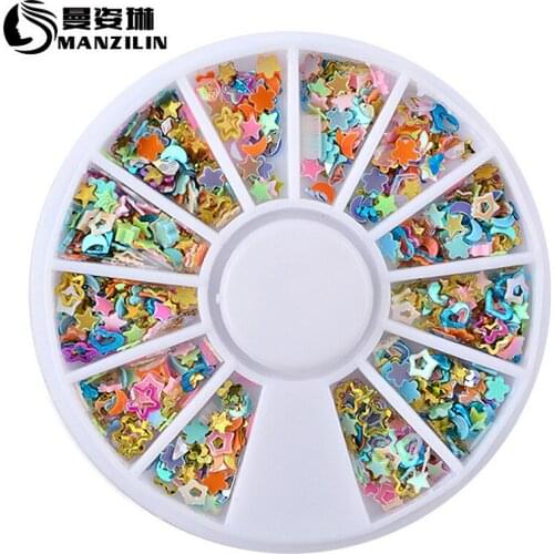 1 Box Shining Stars Glitter Rhinestones Crystal Ab Non Hot Fix Flatback Strass Sewing Fabric Garment Rhinestone Nail Art Stone