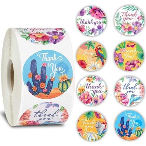1 roll Taste Business Order Home Hand made Sticker Wedding Envelope Seals Label Stickers Foil Thank You Stickers