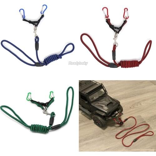 1pcs Tow Rope with Hook for 1:5 1:8 1:10 RC Car Traxxas TRX4 E-REVO X-Maxx SUMMIT Axial SCX10 90046 WRAITH RR10 L362