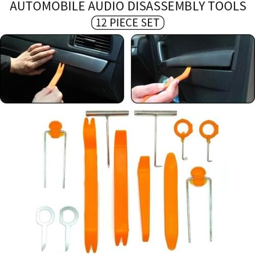 12/4 PCS Car Radio Door Clip Panel Trim Dash Audio Removal Open Installer Pry Tool for Auto for BMW Audio Removal Anti-scratch