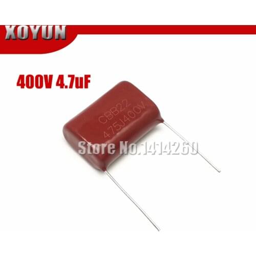 5pcs/lot 400V475 400V 475 4.7UF Polypropylene film capacitor pitch 25mm