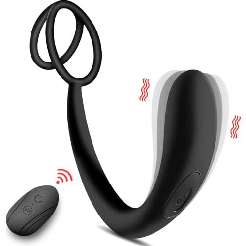 10 Frequency Male Prostate Massager Vibrator Wireless Remote Control Anal Plug G-spot Stimulator Butt Plug Sex Toy For Men