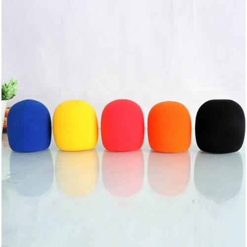 Free shipping 5 Pieces microphone set Mixed colors Handheld Stage Microphone Windscreen Foam Mic Cover Karaoke