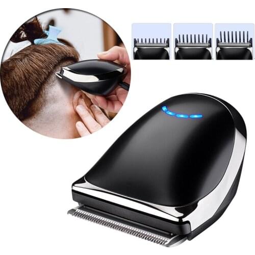 Cordless Household Electric Hair Clipper Self-service Hair Cutter Washable Hair Cut USB Rechargeable Trimmer Hairdressing Tools