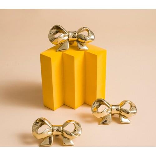 Butterfiy knot shapes /Solid Brass Cabinet Knobs and Handles Cupboard Knobs Furniture Cabinet Handle Pull Creativity Hardware