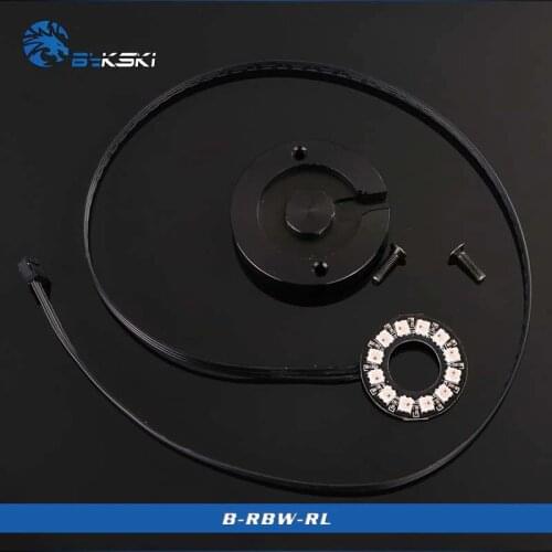 Bykski PC water cooling computer 5V RBW LED Light Lighting fitting,Ring Light circle for water cooler light building B-RBW-RL