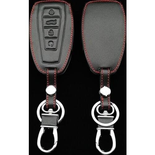 Soft Leather Car Remote Key Case Cover For Geely Coolray Atlas Boyue NL3 Emgrand X7 EX7 SUV GT GC9 Borui Smart Key Holder Shell