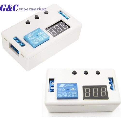 DC 12V 24V Digital LED Display Time Delay Relay Module Board Control Programmable Timer Switch Trigger Cycle diy electronics