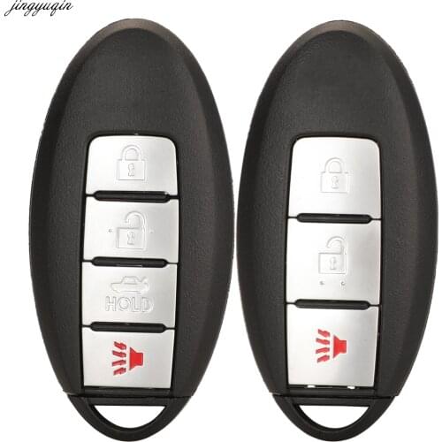 Jingyuqin Remote Car Key Case Shell CWTWBU735 For Infiniti M35 M45 2007 2008 2009 2010 3/4 Buttons Smart Key Housing