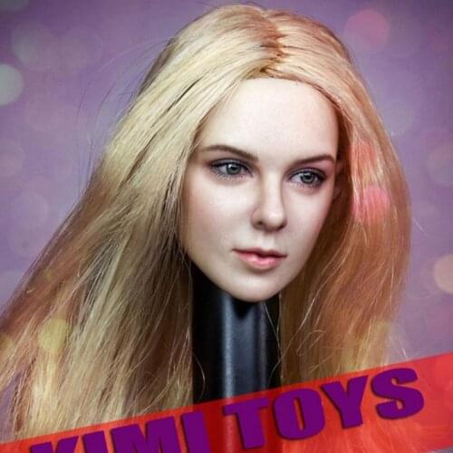 KIMI TOYS 1/6 European Beauty Head Sculpture KT012 Female Head Carving Model for 12" Soldier Action Figure Body Doll