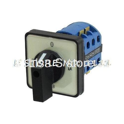 LW26-LH3/3 AC 220V-660V 16A IC-0-IA 12 Screw Terminals Rotary Changeover Switch