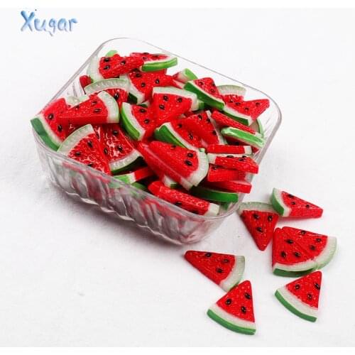 Xugar Resin Miniature Fruit, Flatback Cabochon Simulation for Phone Girl Hairbows Decoration, DIY Handmade Material,Scrapbooking