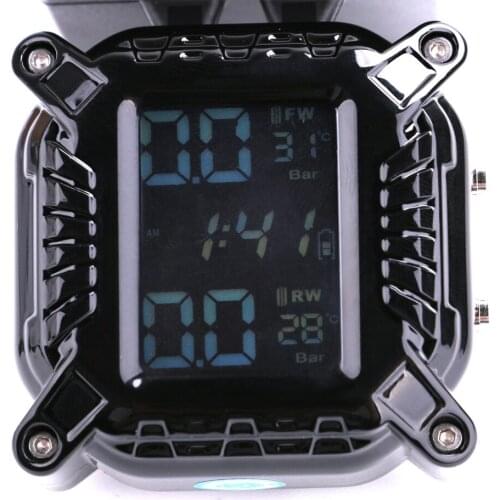 Motorcycle Tire Pressure Monitor External Solar Charging Waterproof Sunscreen General Motorcycle Accessories