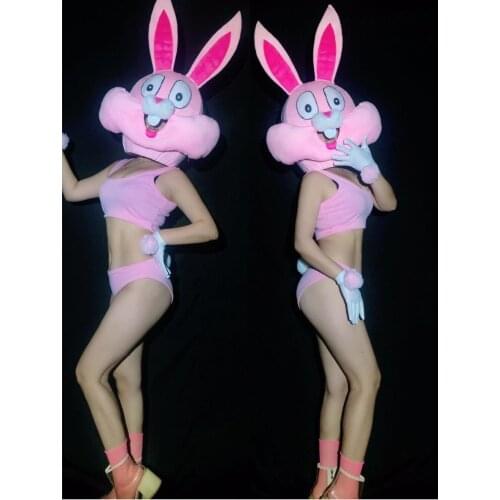 Easter bunny Halloween cosplay costume Halloween party rabbit headwear costumes headdress