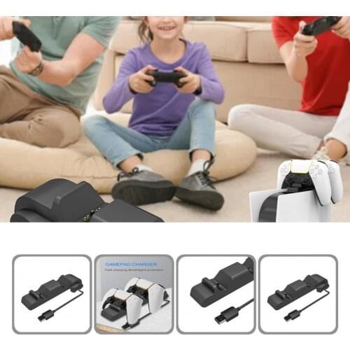 Compact Useful Plug Play Dual Joystick Desk Charger Portable Charging Stand Space Saving