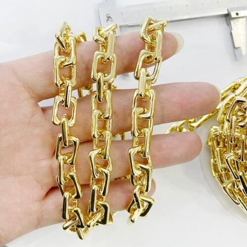 3 Meters Gold Plated Geometric Chain jewelry chain necklace making Punk chain Handmade jewelry women jewelry Gift 51399