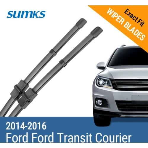 SUMKS Wiper Blades for Ford Transit Courier 28"&16" Fit Side Pin Arms 2014 2015 2016