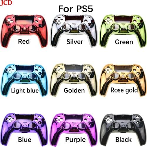 JCD Replacement Shell DIY Housing Case Accessory For PS5 Controller Protective Case Cover Handle Electroplating Games Accessorie