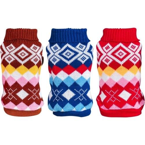 Dog Sweater Pullover Winter Warm Clothing Knitting Dog Clothes for Small Dogs Chihuahua Puppy Jacket Pet Clothing