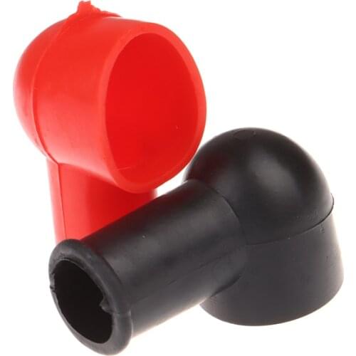 Universal Car Battery Terminal Protective Covers Round Insulating Caps Protector