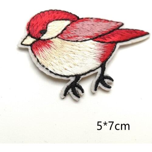 Bird Embroidered Patches Iron on Sewing Parches for clothes applique embroidery DIY Supplies Crafts Sticker 1pcs